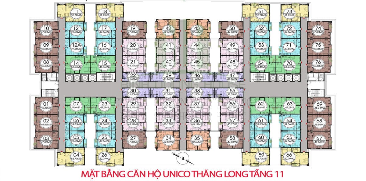 mat bang tang 11 unico thang long - DỰ ÁN CĂN HỘ UNICO THĂNG LONG BÌNH DƯƠNG