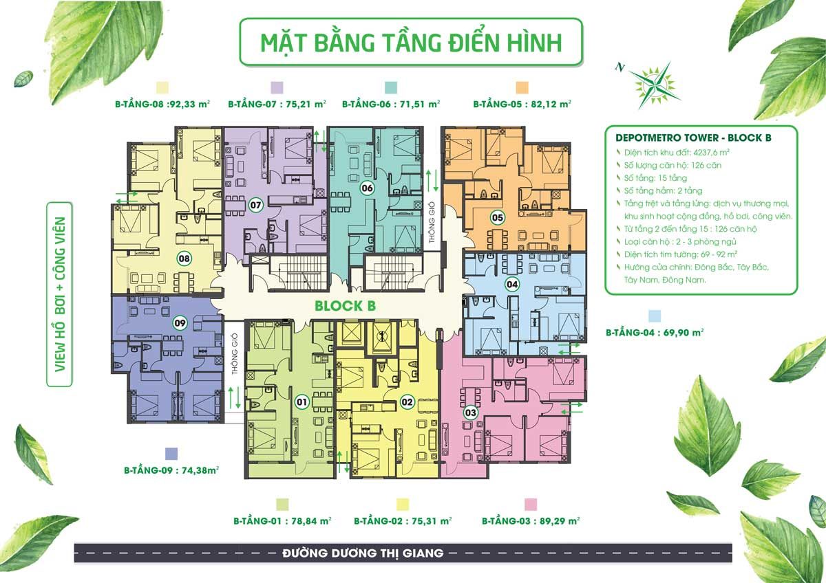 mat bang tang block b du an depot metro tower tham luong - DỰ ÁN CĂN HỘ CHUNG CƯ DEPOT METRO THAM LƯƠNG