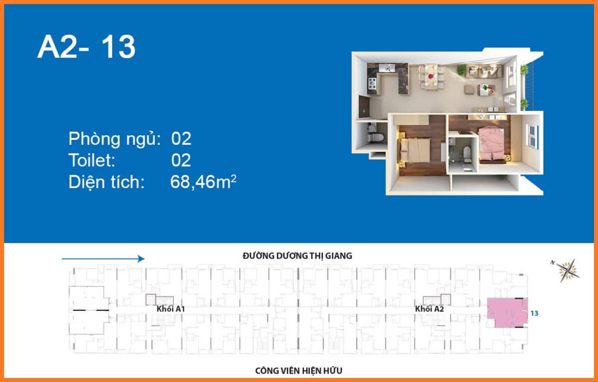 thiet ke can so a2 13 du an depot metro tower tham luong - DỰ ÁN CĂN HỘ CHUNG CƯ DEPOT METRO THAM LƯƠNG